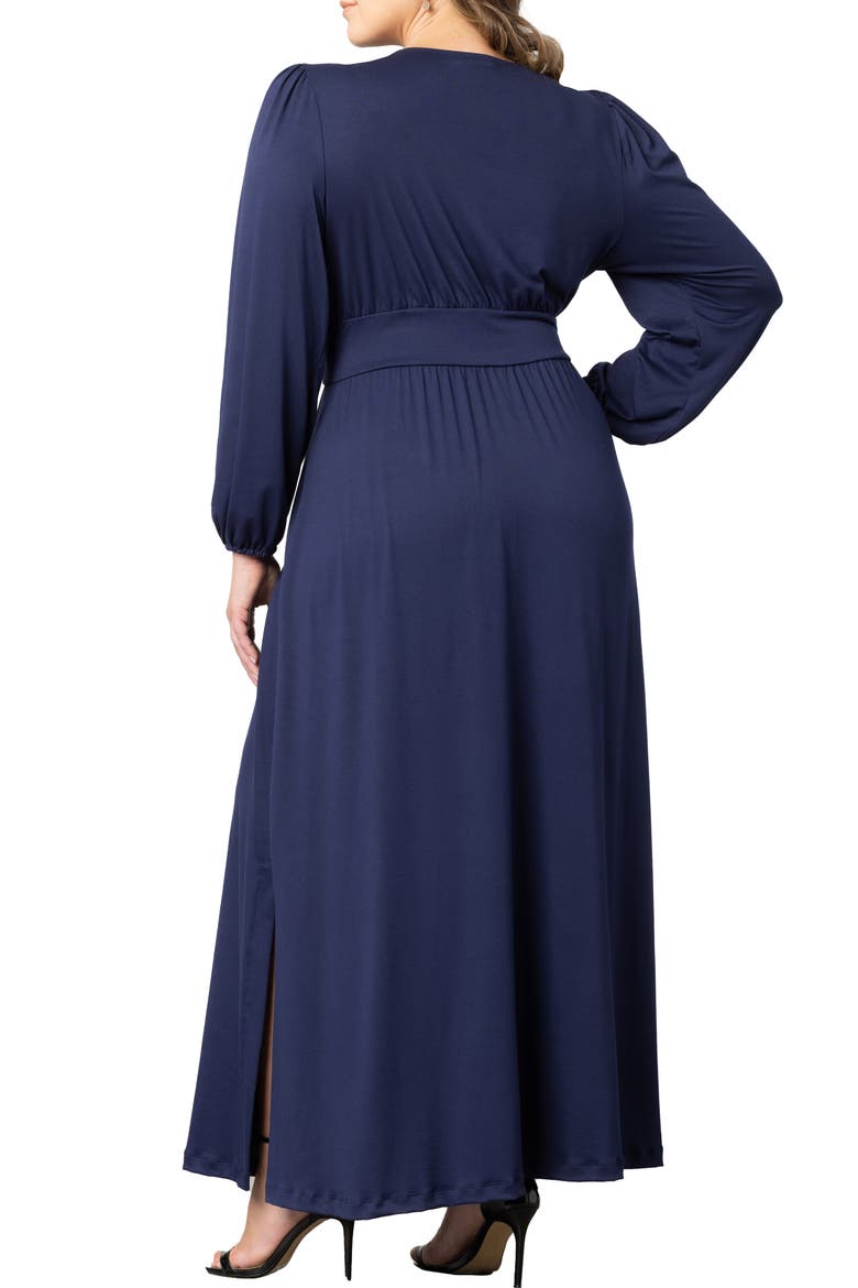 Kelsey Long Sleeve Maxi Dress, Alternate, color, NOUVEAU NAVY