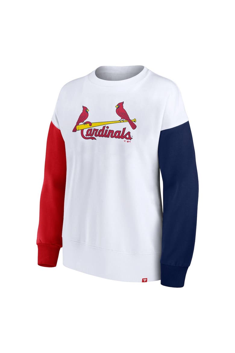 Women's Fanatics Branded White St. Louis Cardinals Series Pullover Sweatshirt, Alternate, color, White