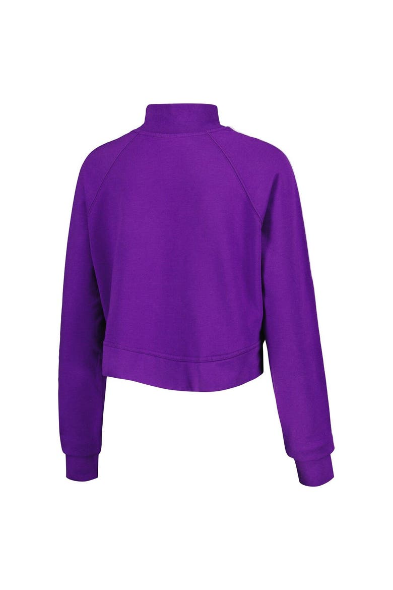 Women's Lusso Purple Los Angeles Lakers Maddie & Matildas Raglan Tri-Blend Pullover Hoodie & Jogger Pants Set, Alternate, color, Purple