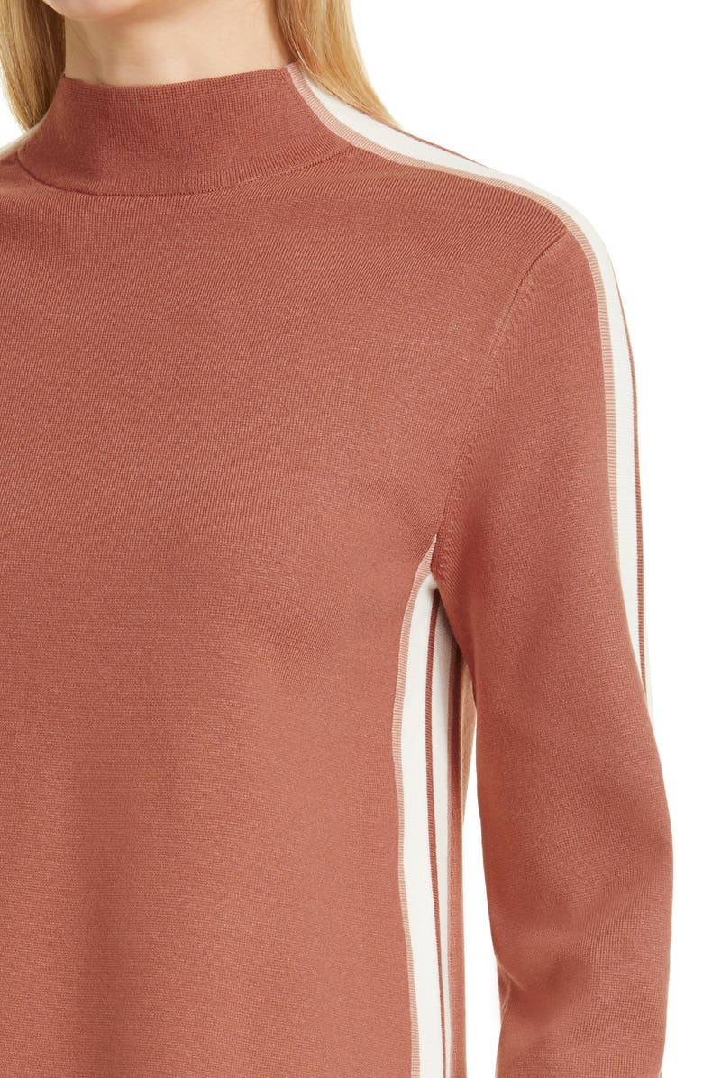 Veronica Beard Retha Side Stripe Sweater, Alternate, color, 