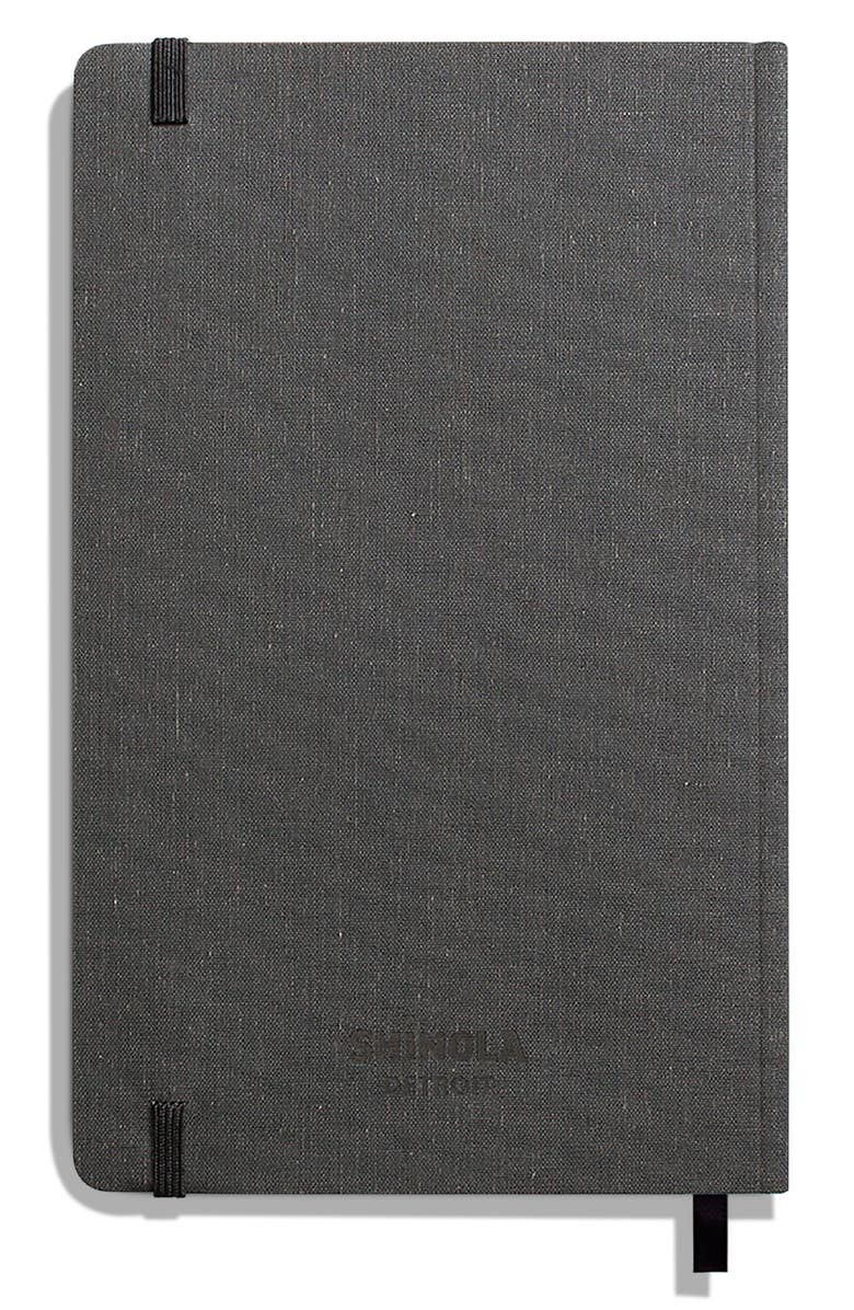Shinola Medium Softcover Ruled Journal, Alternate, color, Charcoal