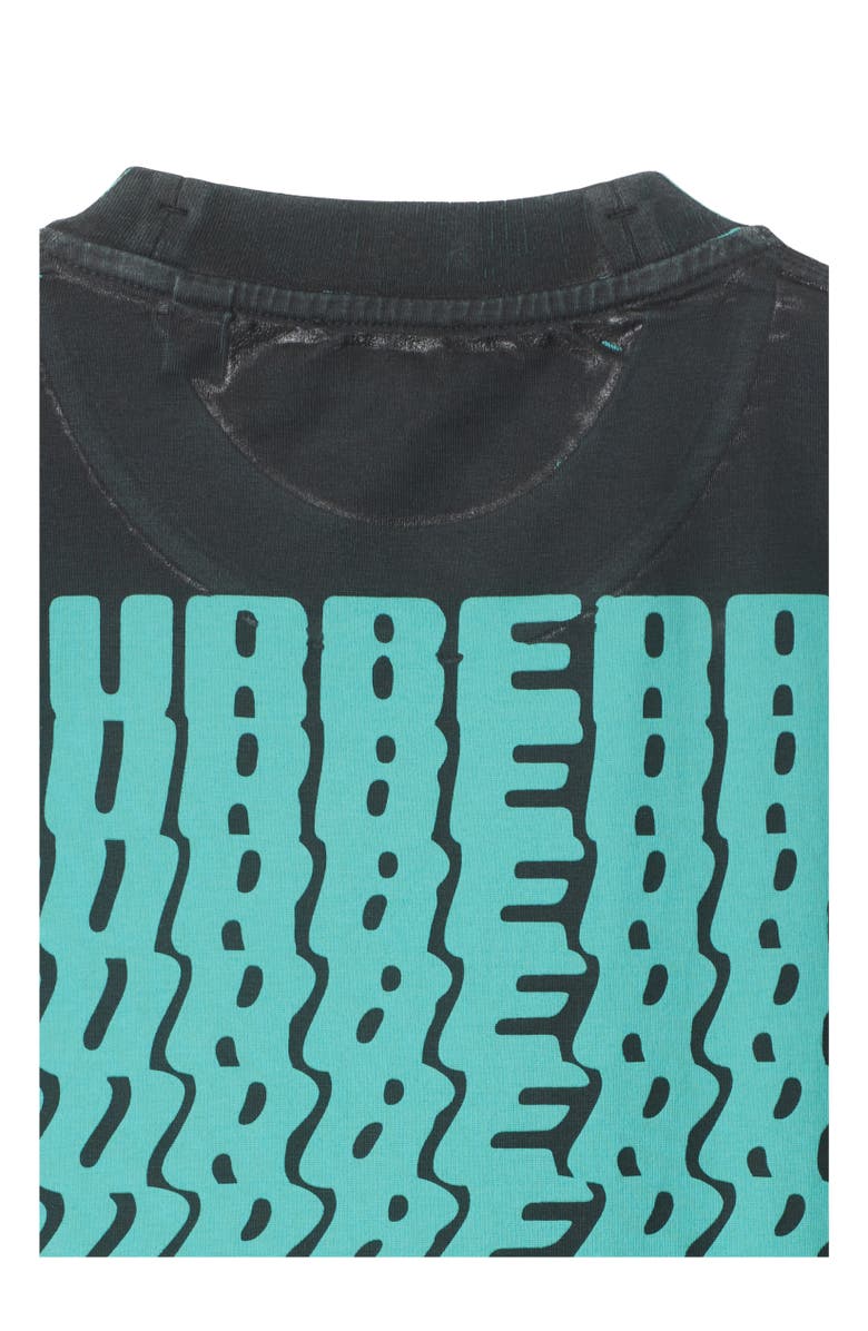 Burberry Warped Logo Cotton T-shirt, Alternate, color, Atom Blue