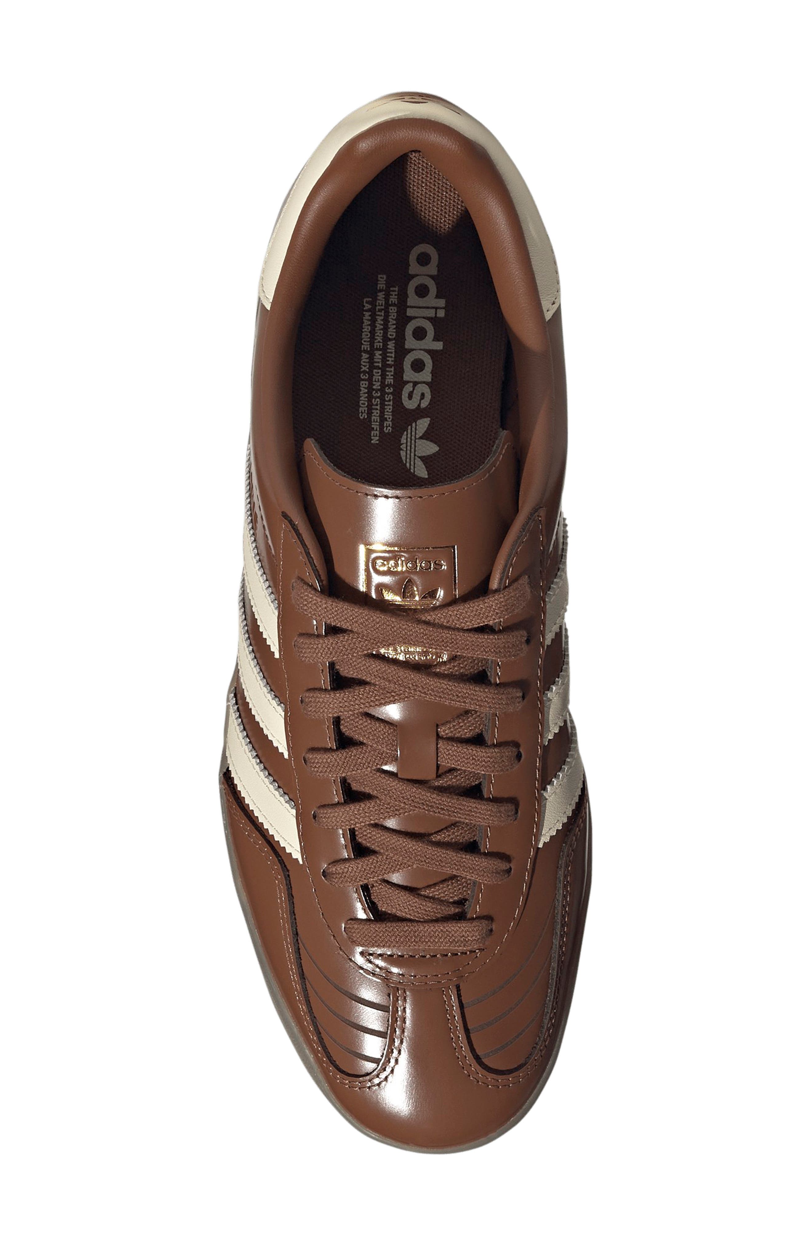 adidas Gazelle Indoor Sneaker, Alternate, color, Brown/ Wonder White/ Gum5
