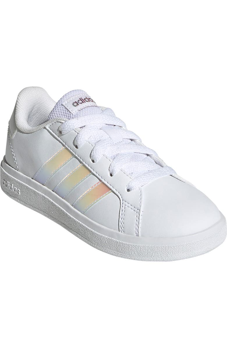 adidas Grand Court 2.0 Sneaker, Main, color, Ftwr White/ Iridescent