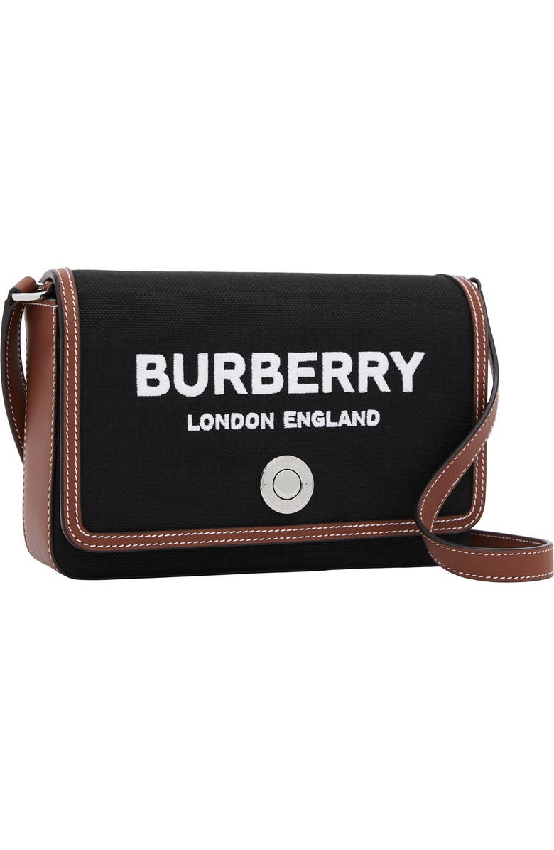 Burberry Small Hampshire Canvas Shoulder Bag, Alternate, color,