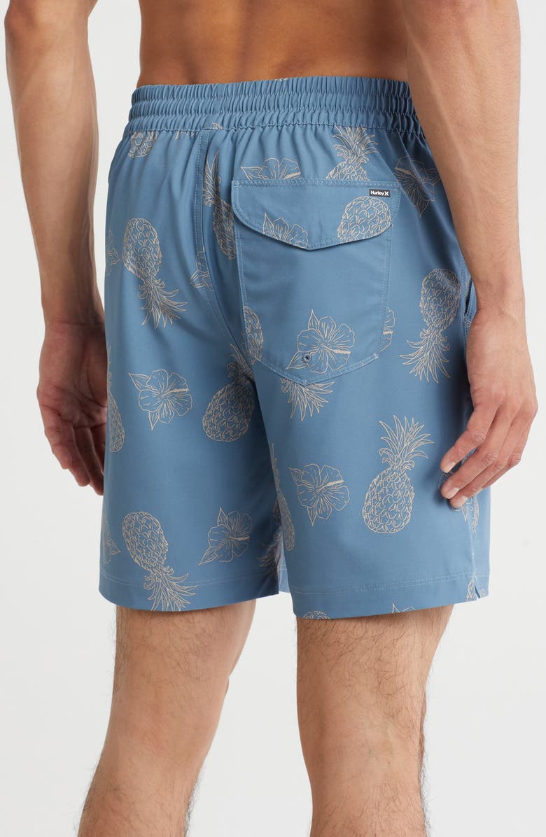 Hurley Pineapple Volley Swim Trunks, Alternate, color, Hypnotic