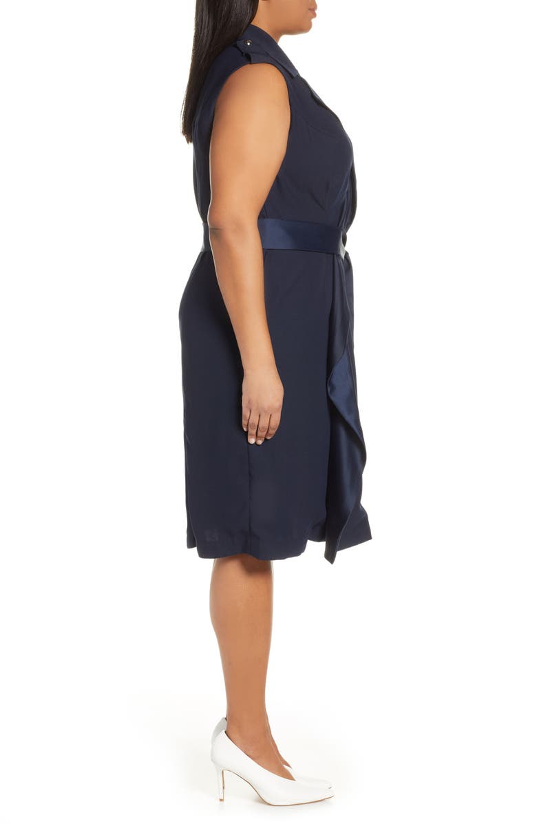 ELOQUII Jason Wu x ELOQUII Sleeveless Trench Dress, Alternate, color, 