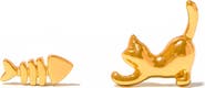Girls Crew Purrfect Catch Stud Earrings
