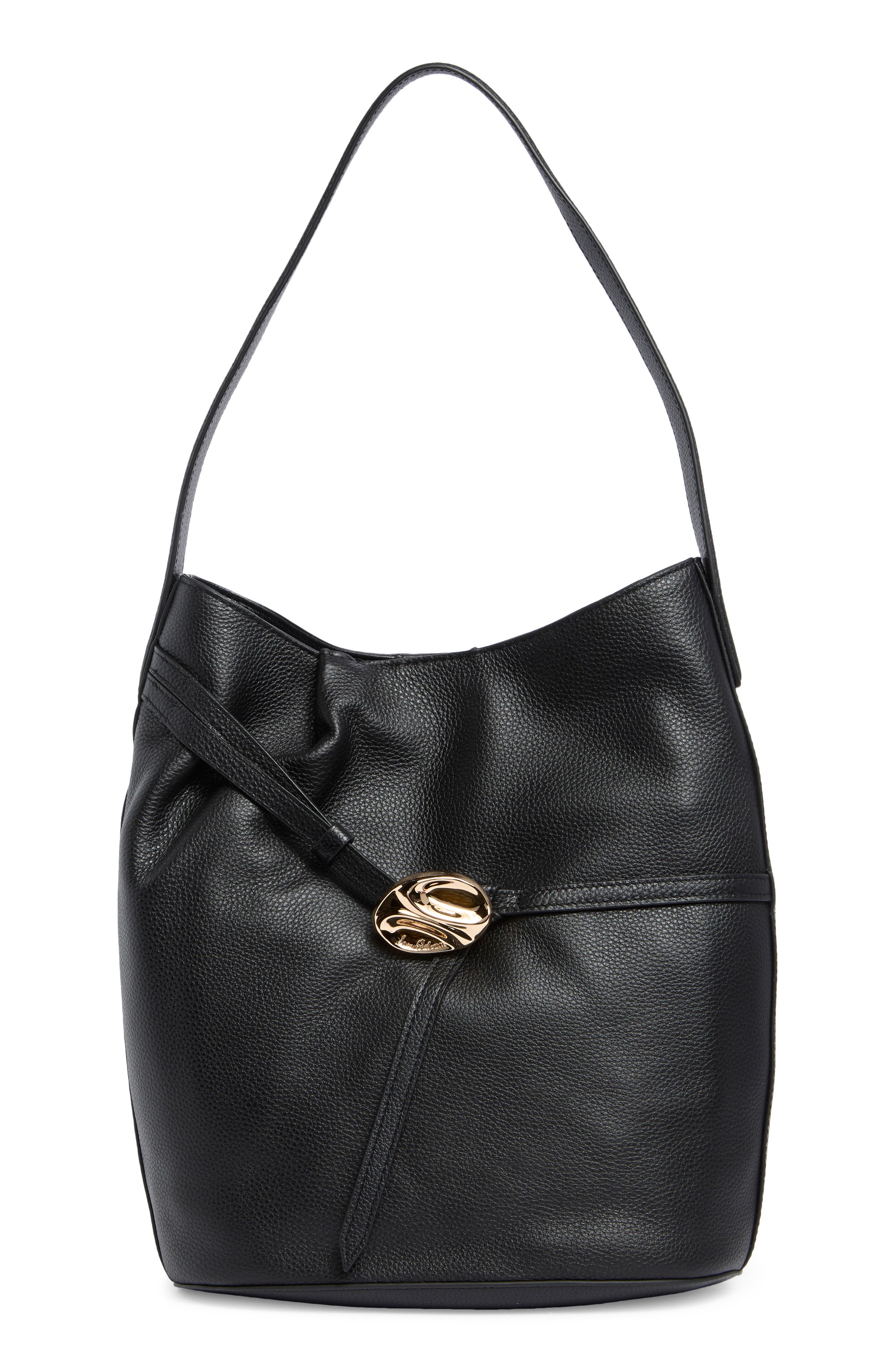 Sam Edelman Bex Leather Tote, Main, color, Black