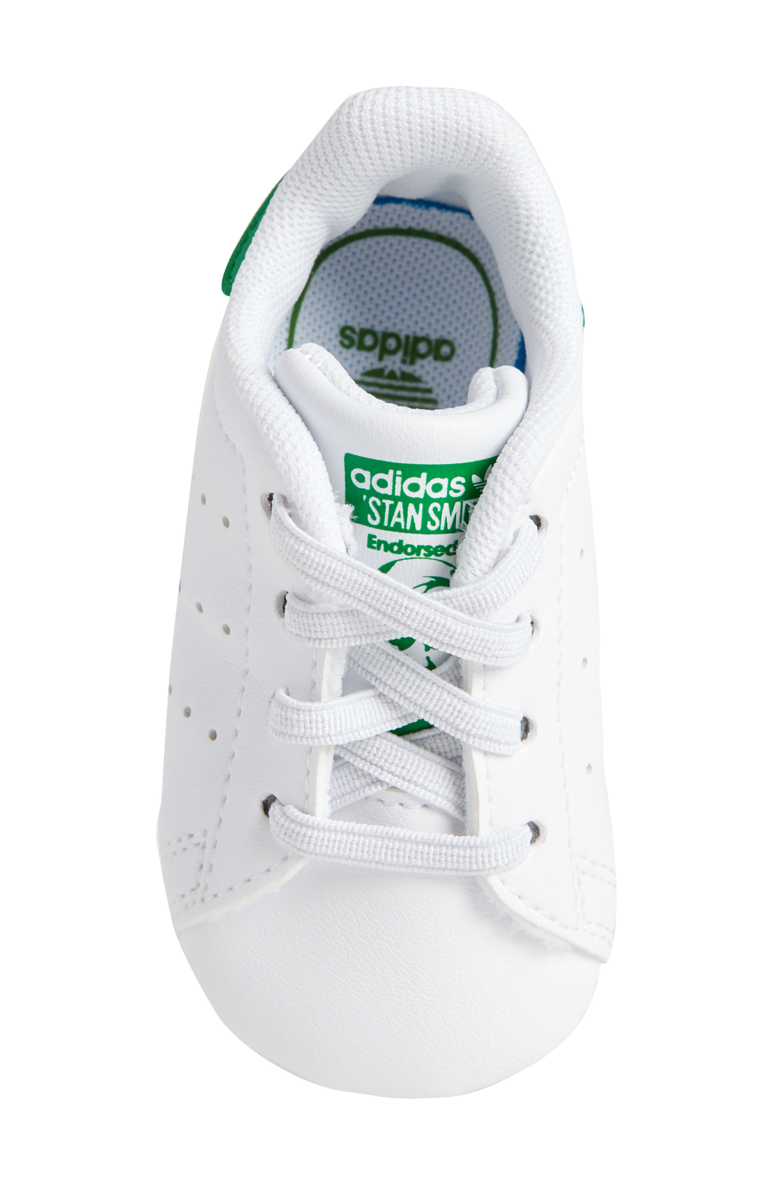 adidas Stan Smith Crib Sneaker, Alternate, color, White