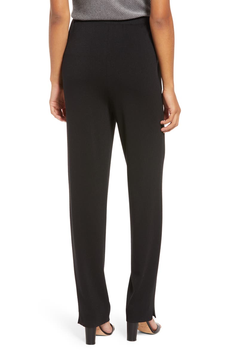 Women's Knit Drawstring Pants, Alternate, color, BLACK