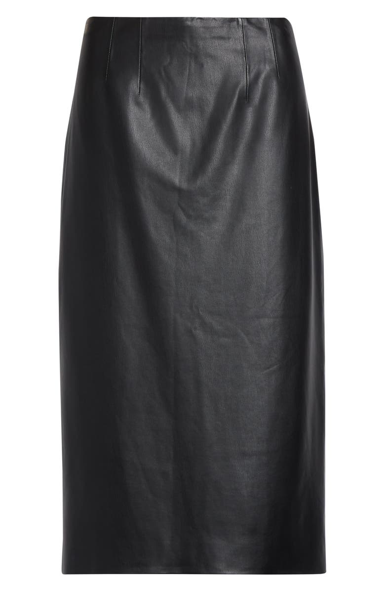 Veronica Beard Holmes Faux Leather Pencil Skirt, Alternate, color, 
