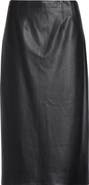 Veronica Beard Holmes Faux Leather Pencil Skirt