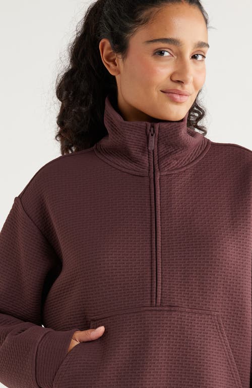 Zella Kickback Ottoman Half Zip Pullover