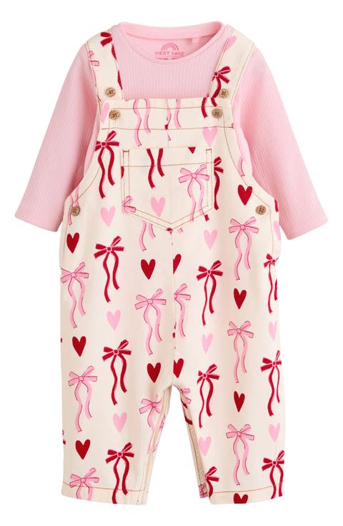 Kids' Bow Overalls & Bodysuit Set (Baby)