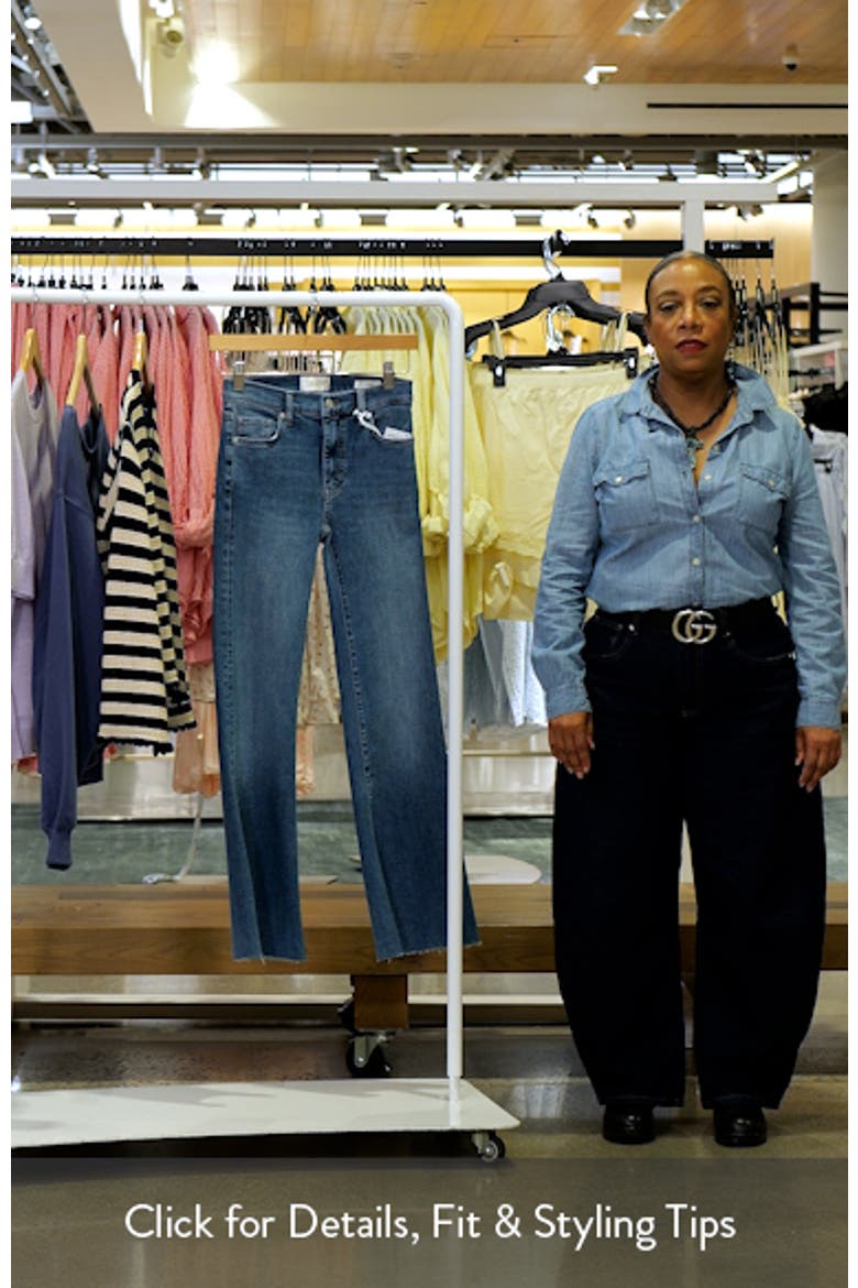 The Pixie Icon Raw Hem Flare Leg Jeans video