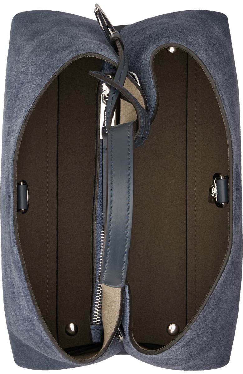 Tod's Micro Top Handle Shopper, Alternate, color, Indaco/ Ombra