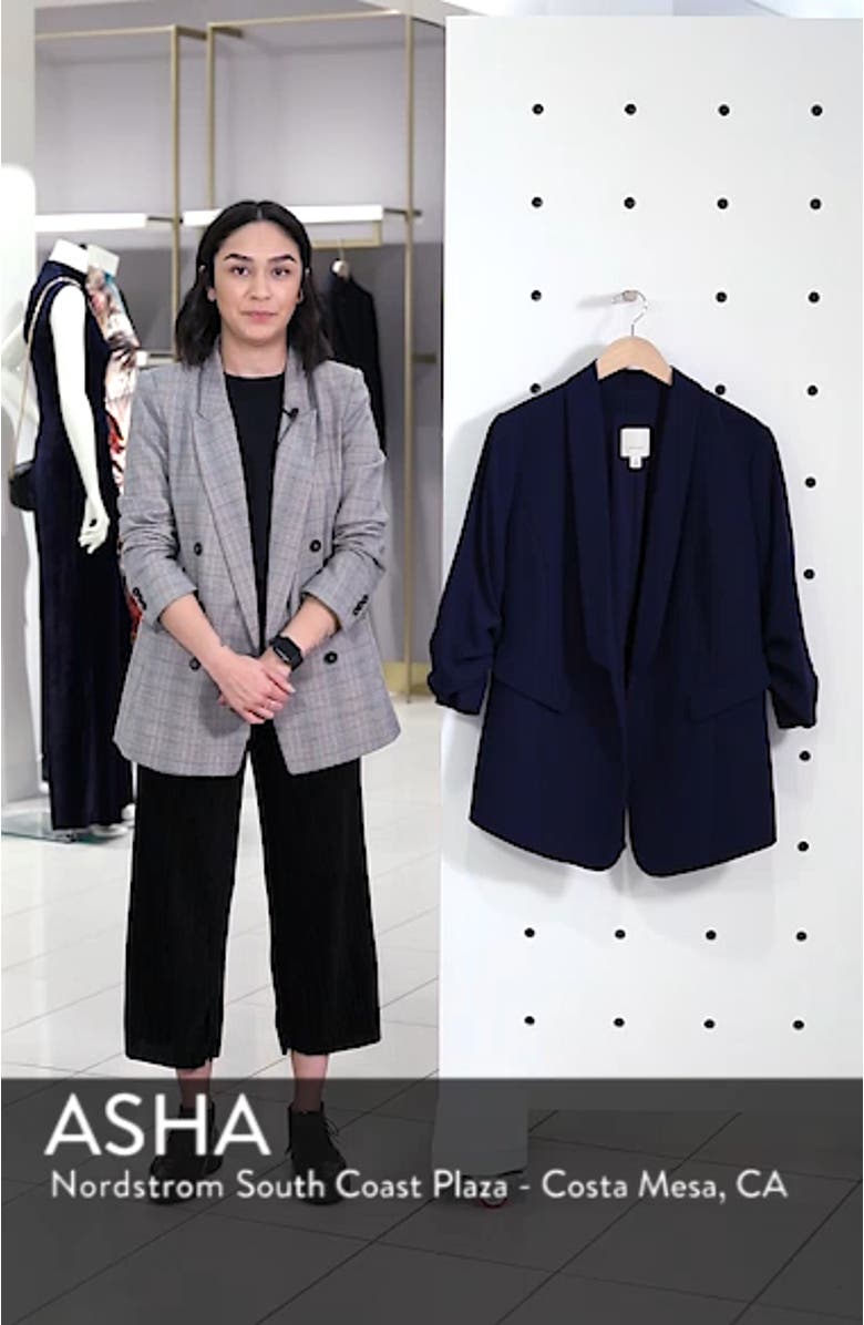 Gathered Sleeve Blazer, sales video thumbnail