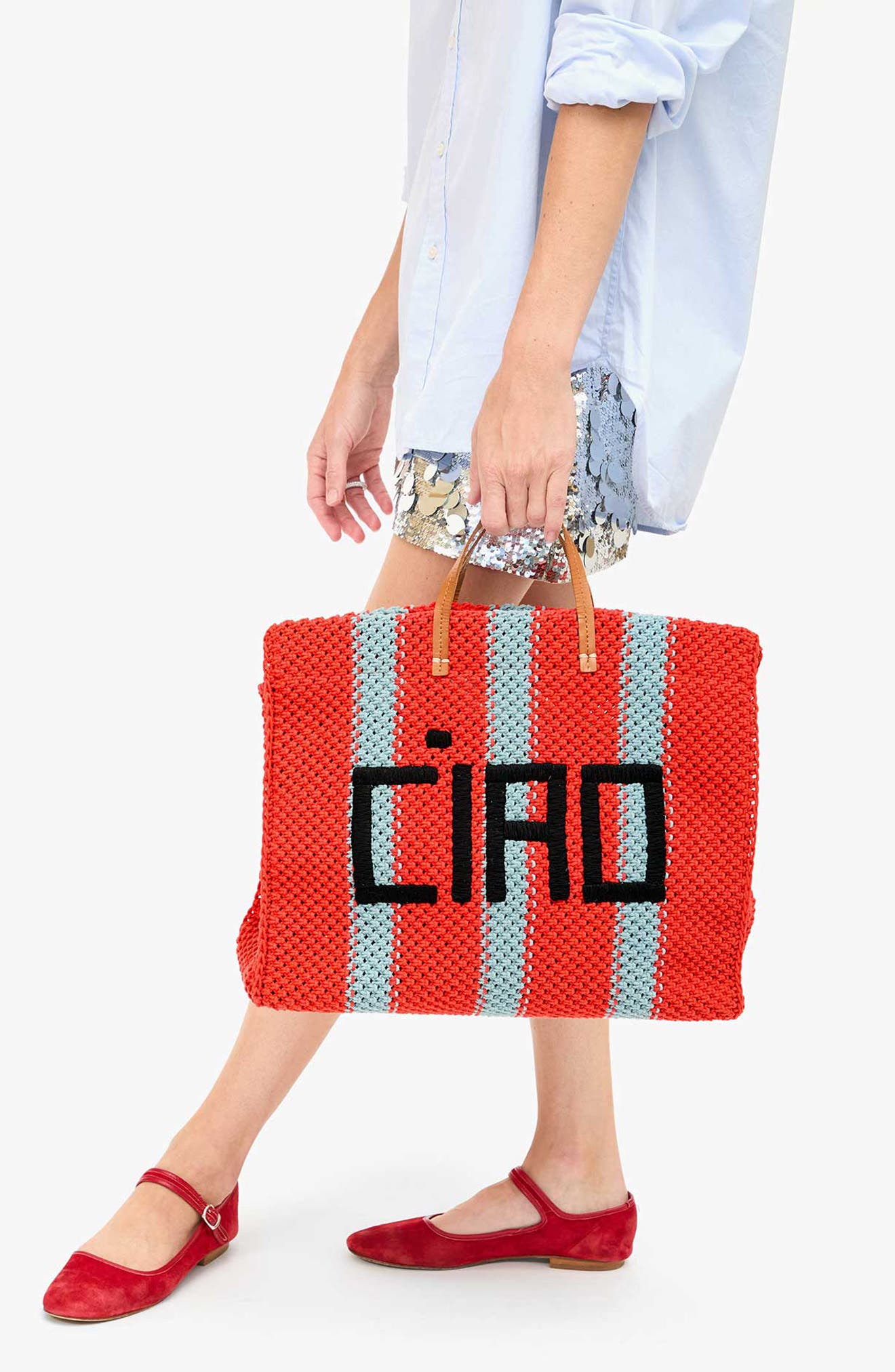Simple Crochet Tote, Alternate, color, BRIGHT POPPY BLUE CROCHET