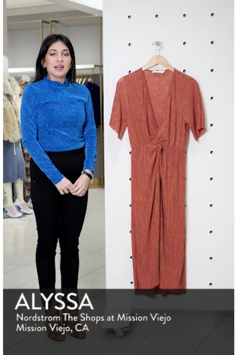 Dolman Plissé Midi Dress video