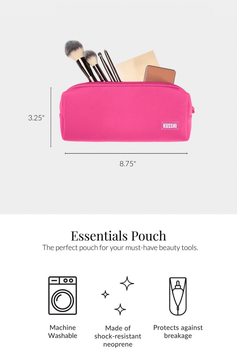 KUSSHI Essentials Cosmetics Pouch, Alternate, color,