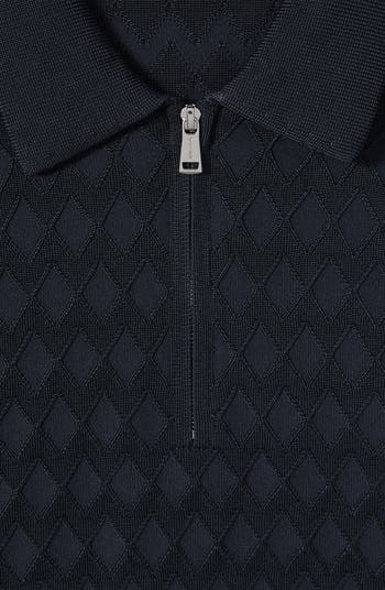 Reiss Rizzo Diamond Stitch Half Zip Polo Sweater | Nordstromrack Reiss Rizzo Diamond Stitch Half Zip Polo Sweater | Nordstromrack