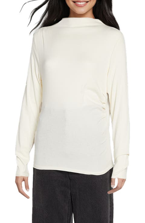 Ramy High Neck Long Sleeve Top
