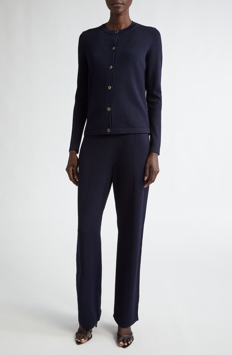 ST. JOHN Santiago Straight Leg Pants, Alternate, color, Midnight