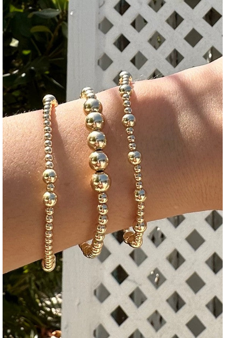 Alternating 3mm 5mm Bead Bracelet, Alternate, color, 6.5 Inch