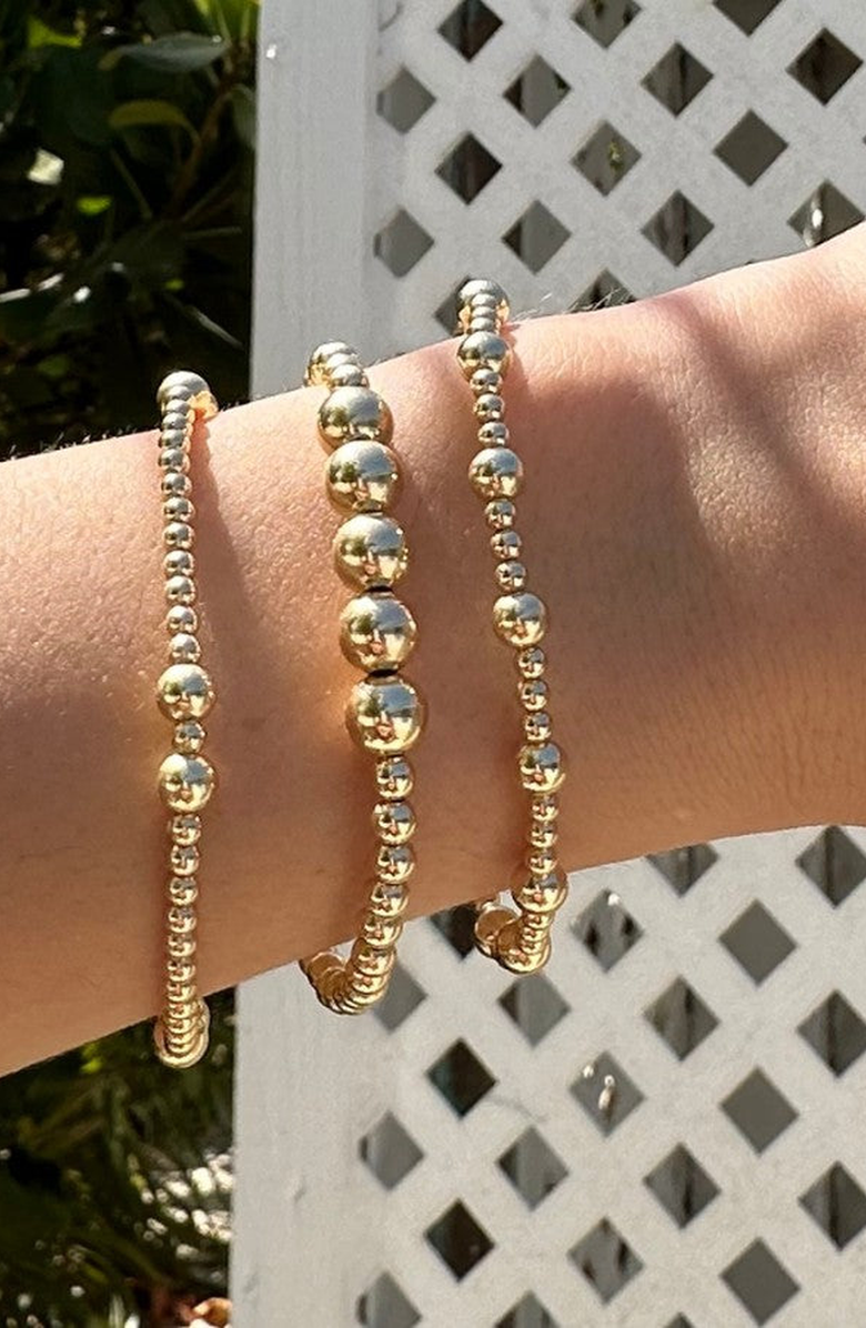 Little Sky Stone Alternating 3mm 5mm Bead Bracelet, Alternate, color, 7 Inch