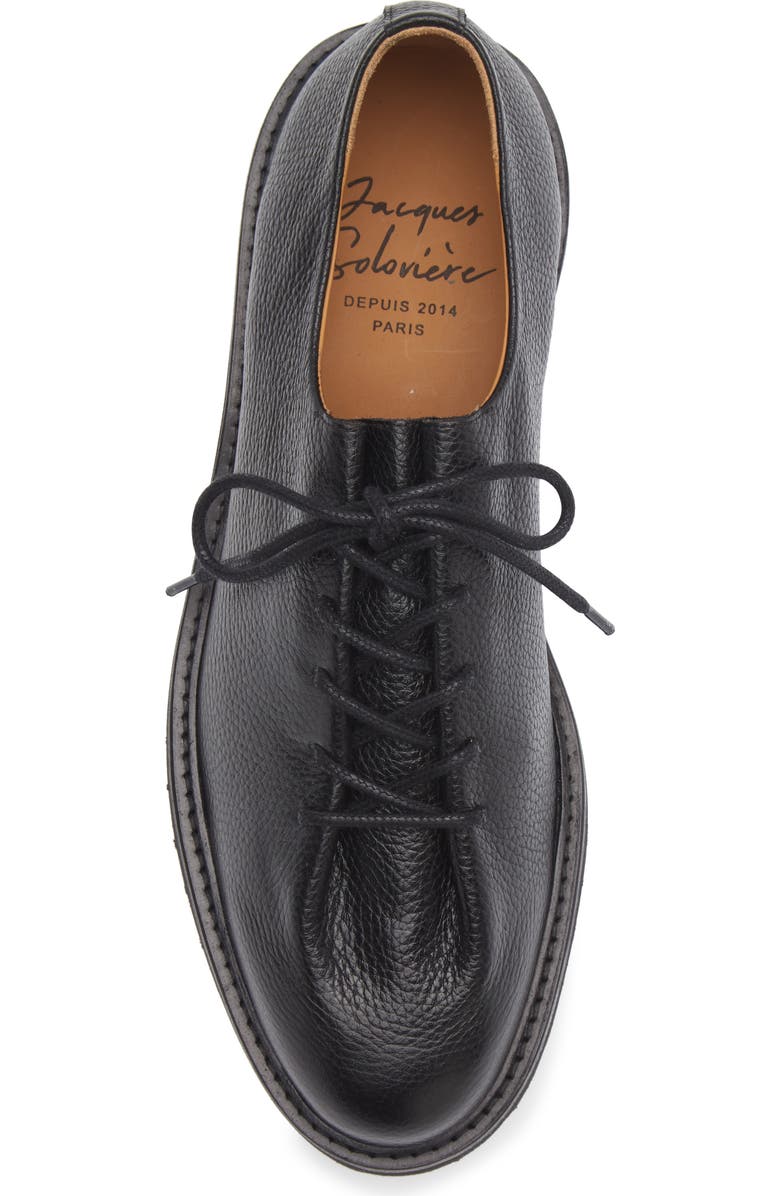 JACQUES SOLOVIERE Edouard Lug Sole Wholecut Shoe, Alternate, color, Black