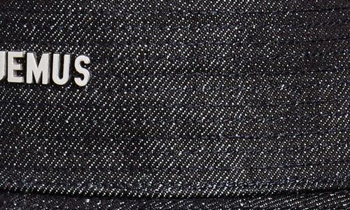 Jacquemus Le Bob De-nîmes Denim Bucket Hat In Navy 380