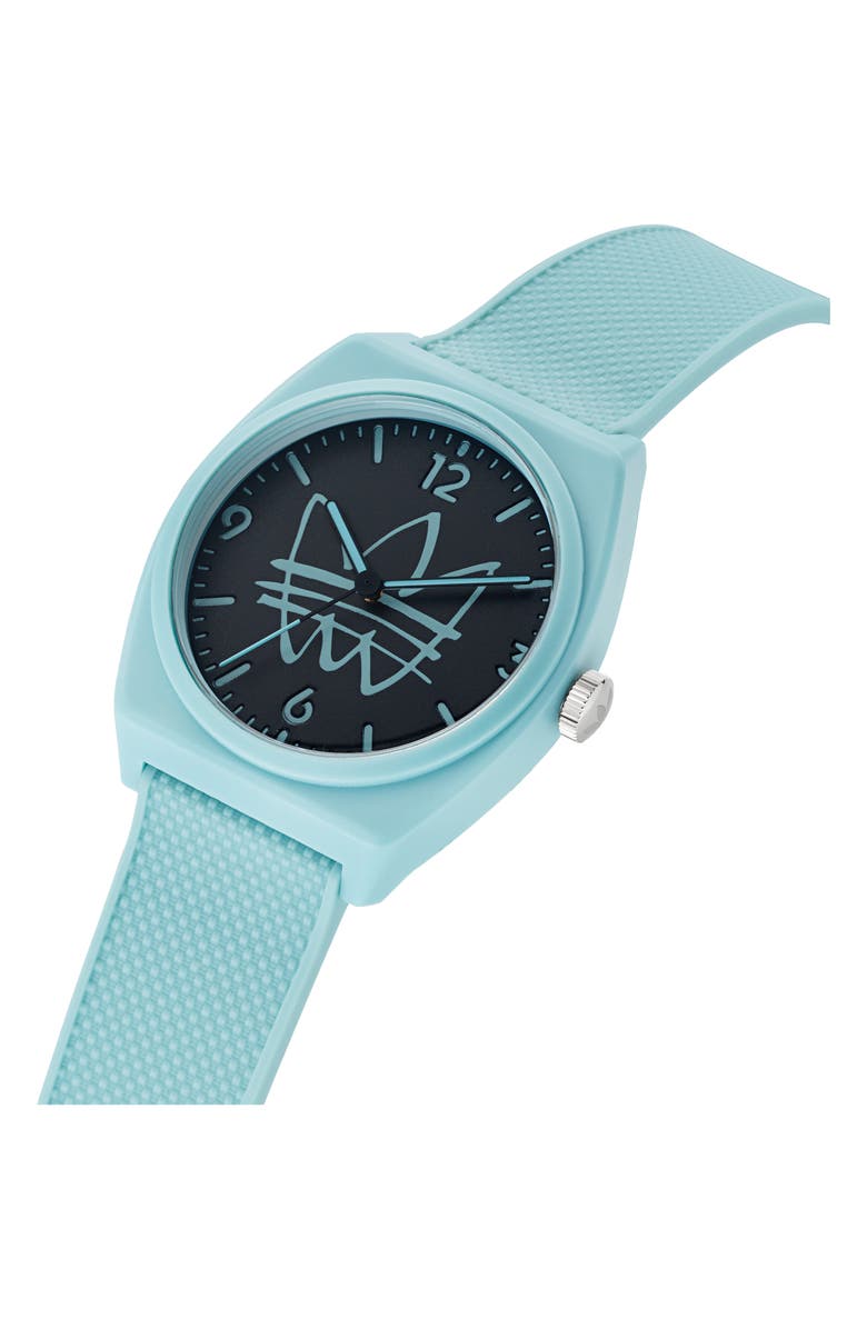 adidas Project Two Resin Rubber Strap Watch, 38mm, Alternate, color, 