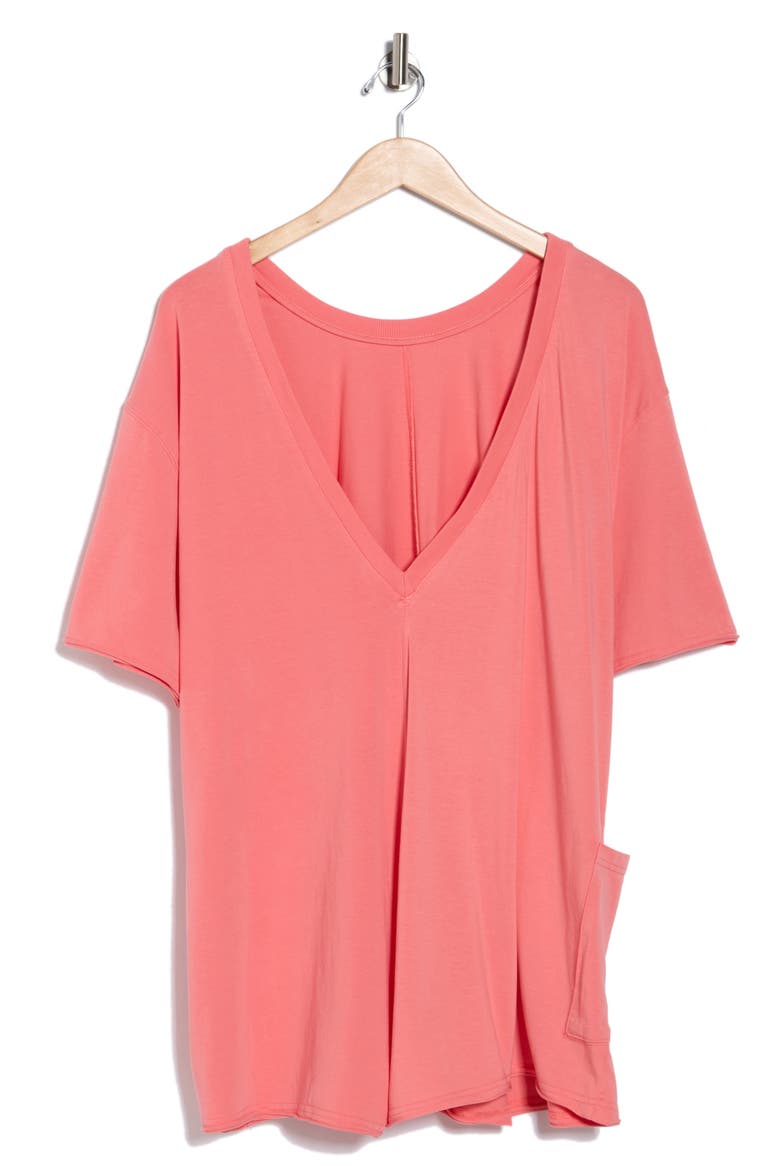 FP Movement Hot Shot Tee Romper, Alternate, color, HIBISCUS