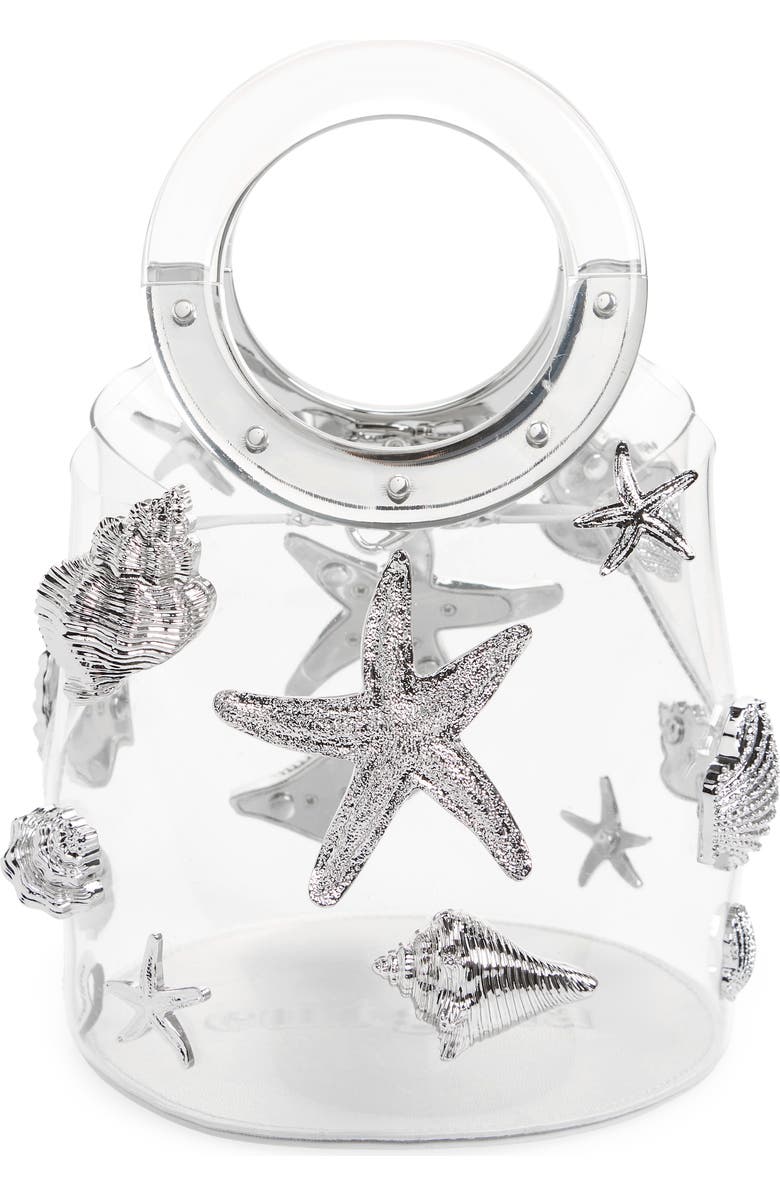 Cult Gaia Taryn Transparent Top Handle Bag, Alternate, color,