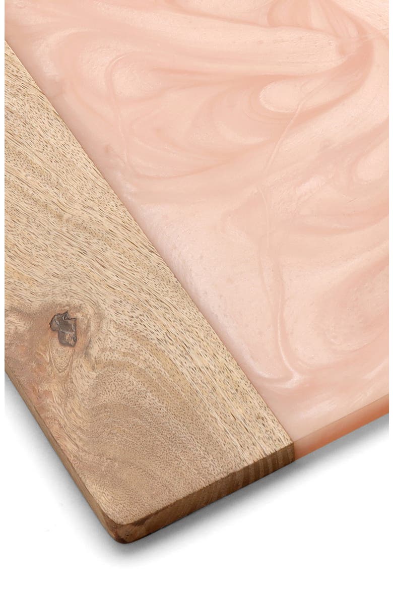 Resin & Wood Cheese Board, Alternate, color, PINK