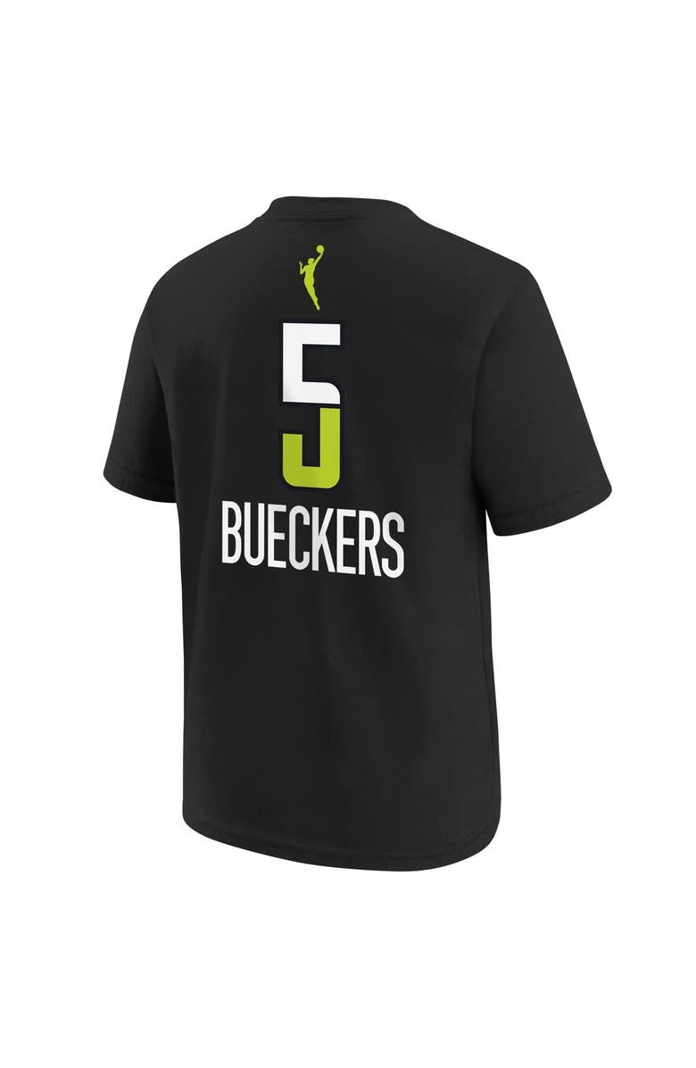 Nike Youth Nike Paige Bueckers Black Dallas Wings 2025 WNBA Draft Rebel Name & Number T-Shirt, Alternate, color, Black