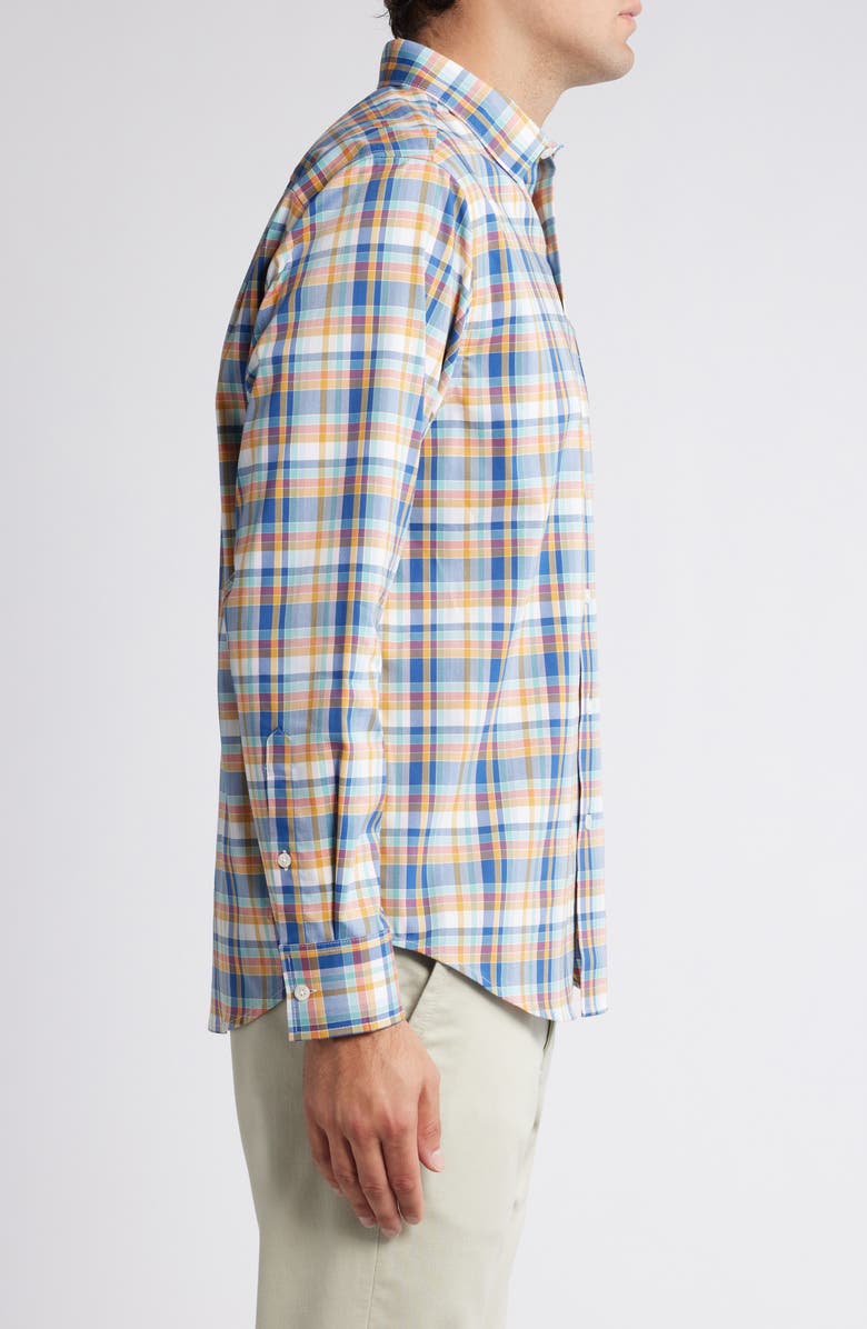 Tommy Bahama Sarasota Grenada Check Stretch Button-Up Shirt, Alternate, color, Dockside B