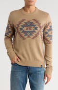 Lucky Brand Geometric Jacquard Crewneck Sweater