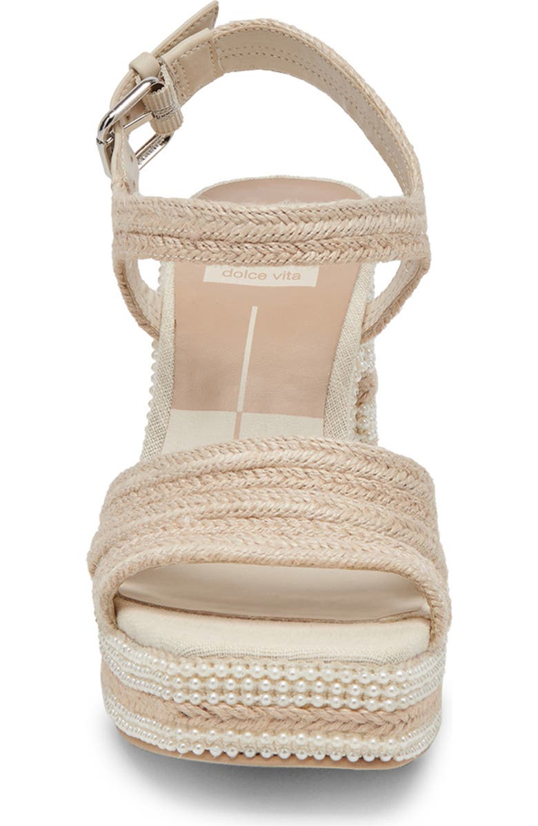 Dolce Vita Anira Platform Sandal, Alternate, color, Ivory Pearls