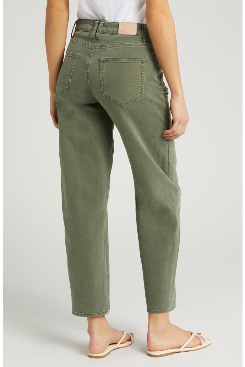 Alexis High Waist Tapered Cargo Jeans, Alternate, color, VINTAGE IVY GREEN