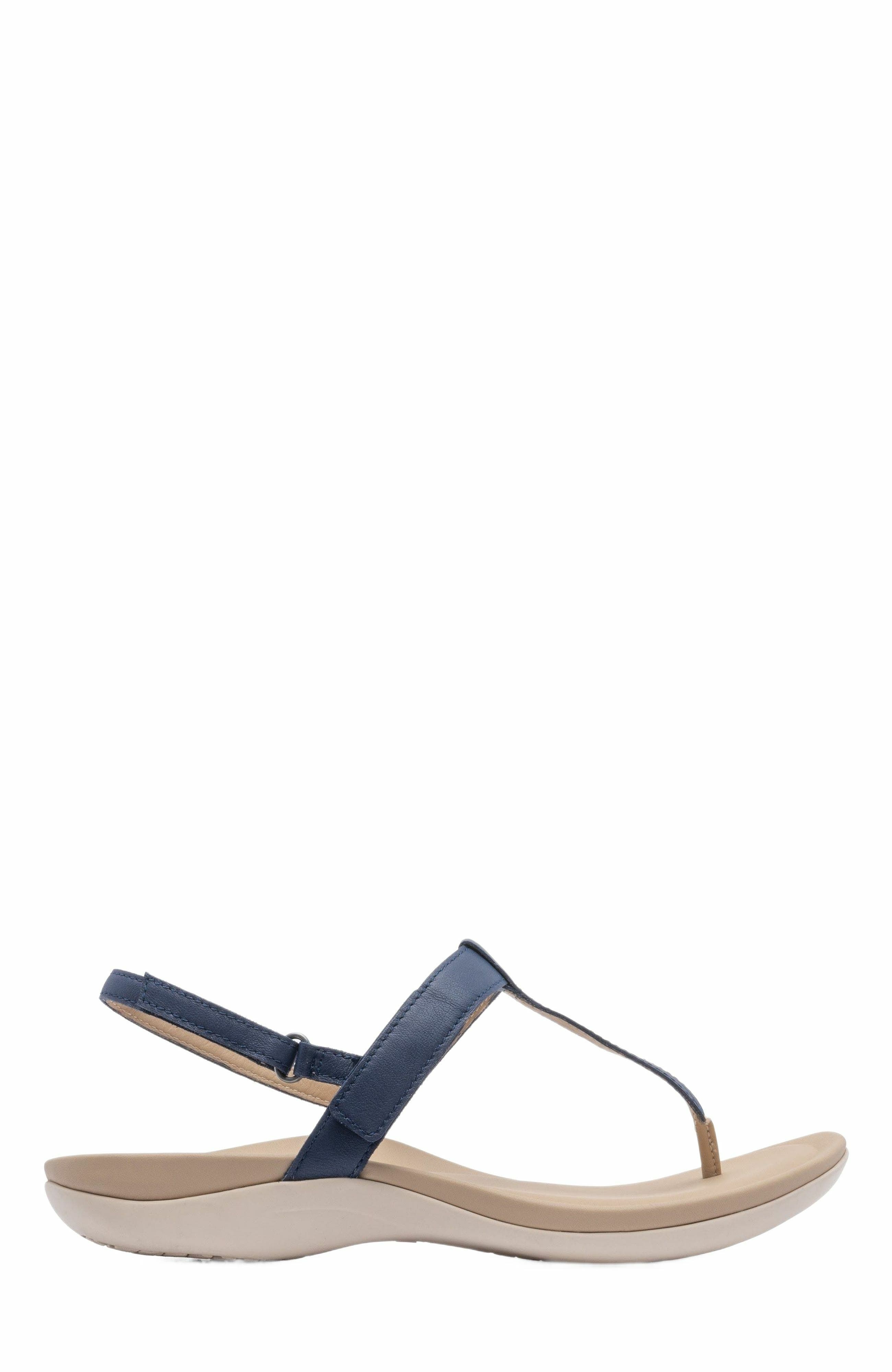 Oasis T Strap Sandal, Alternate, color, Navy - Regular