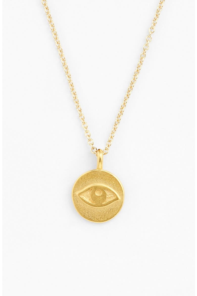 'Reminder - Good Energy' Boxed Pendant Necklace, Alternate, color, GOLD
