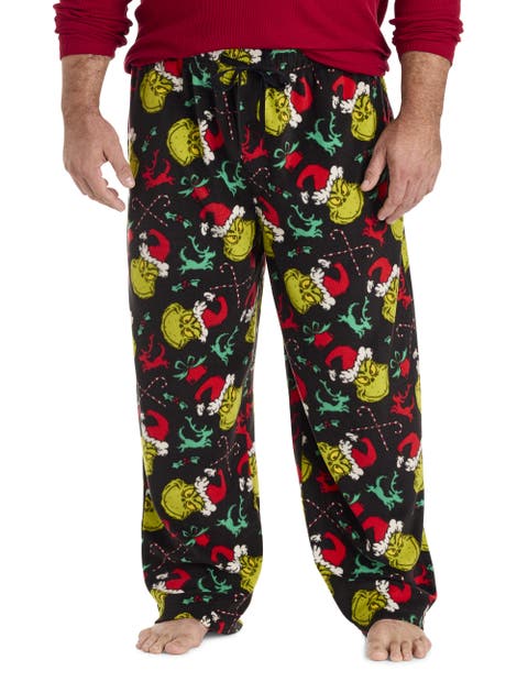 Big & Tall MJC Fleece Grinch Printed Lounge Pants
