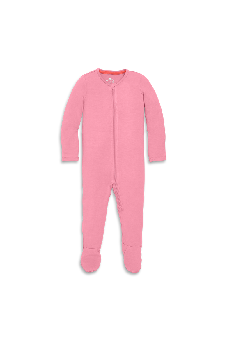 Baby Stretch Modal Zip Footie, Main, color, Cotton Candy