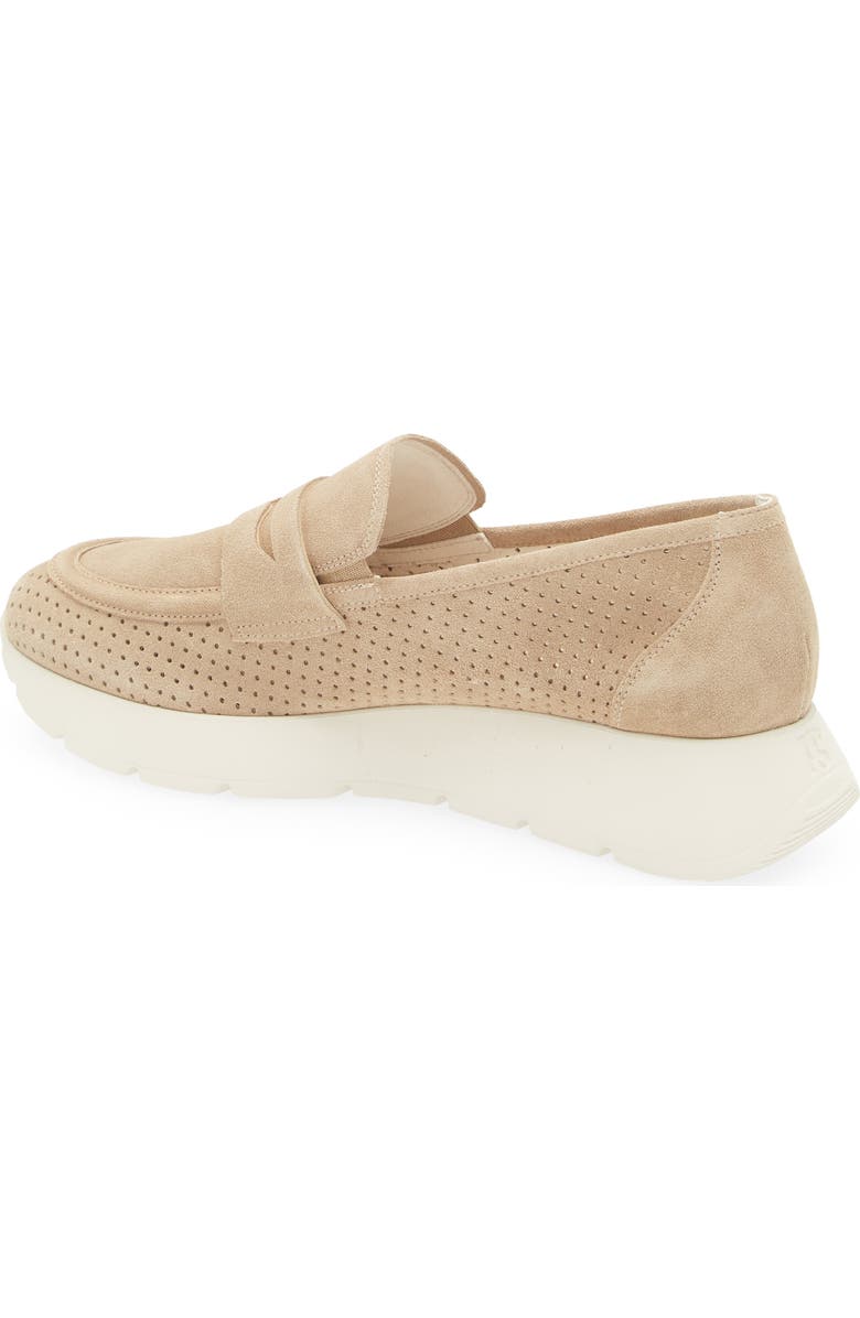 Paul Green Alexa Platform Loafer, Alternate, color, Grain Soft Suede