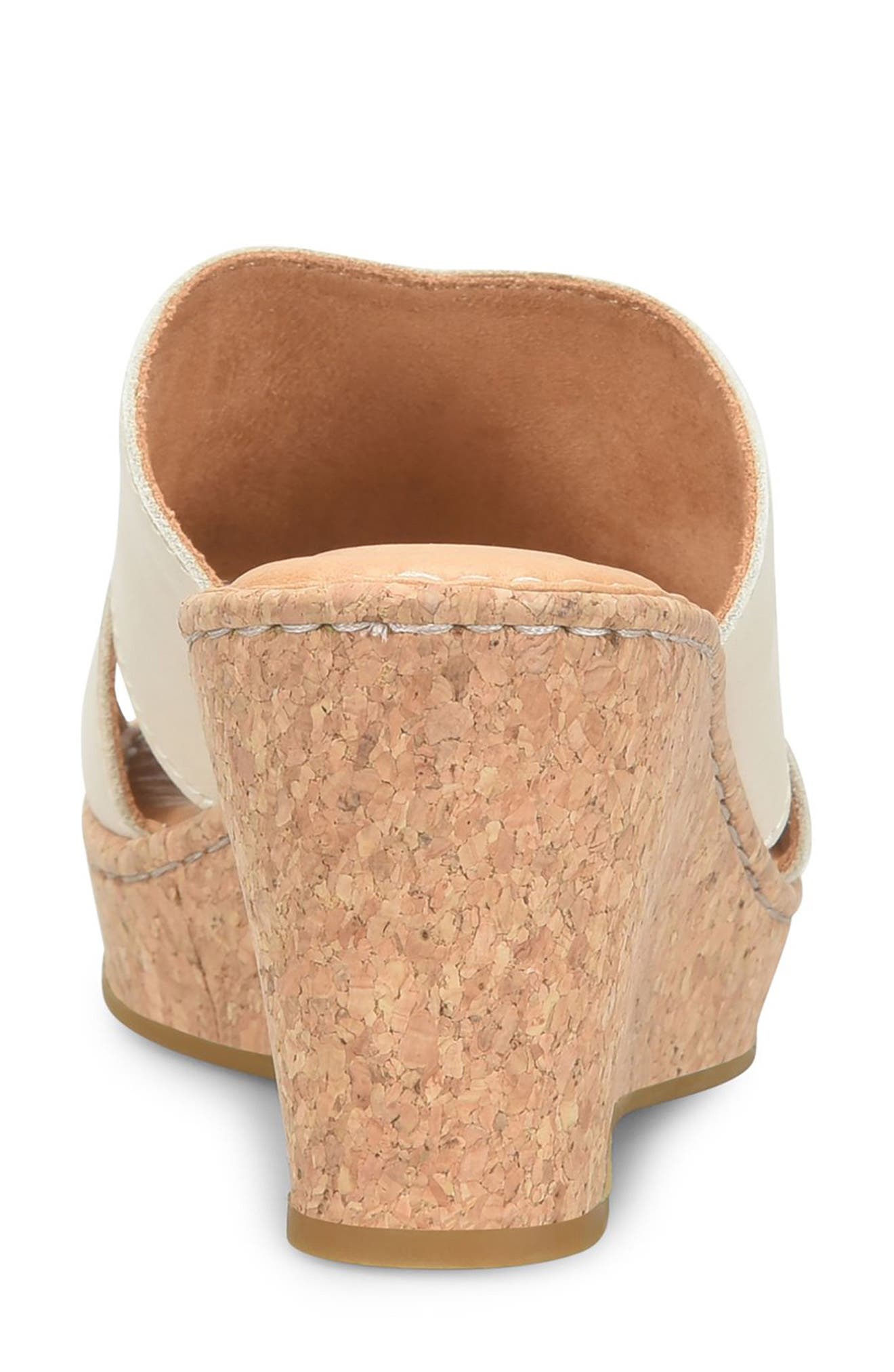 Børn Sorine Platform Wedge Sandal, Alternate, color, Cream Leather