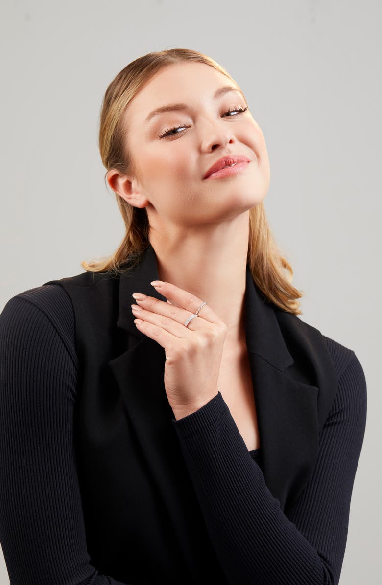 Bony Levy 18K Gold Pavé Diamond Three-Row Ring, Alternate, color, 