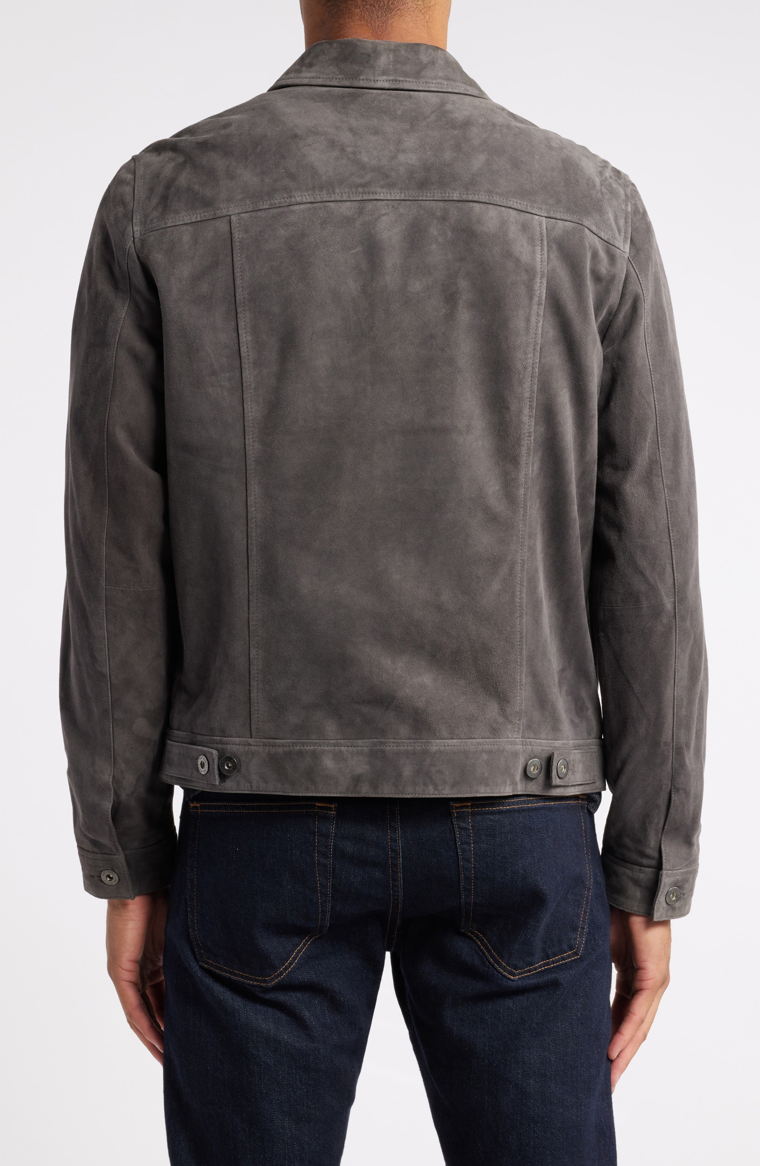 Dart Suede Trucker Jacket - image 2