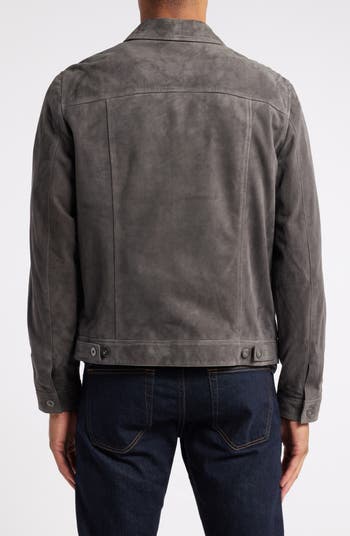 Infinity G500 Suede - Mens Real Leather Classic Zip Jacket